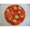 Andreas Andreas JO-923 Oranges Round Silicone Mat Jar Opener - Pack of 3 trivets JO-923